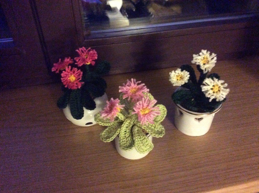 Häkelanleitung Gänseblümchen, Miniblume