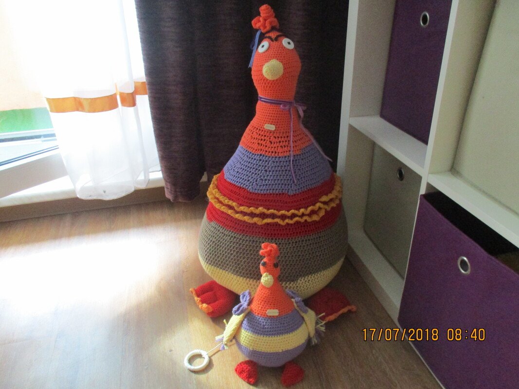 Türstopper Huhn, Häkelanleitung für Anfänger geeignet