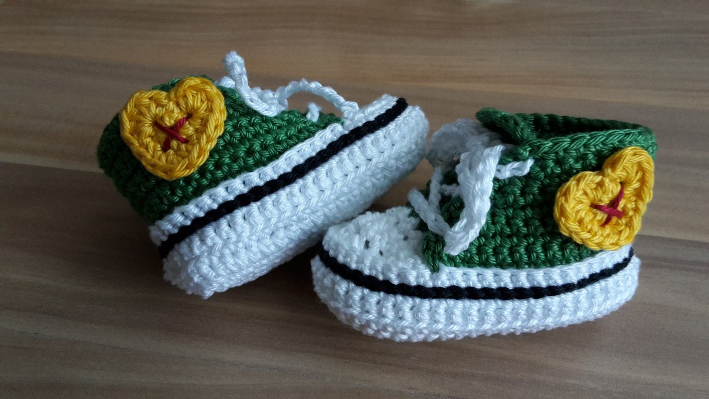 Häkelanleitung für Baby-Turnschuhe (#2)