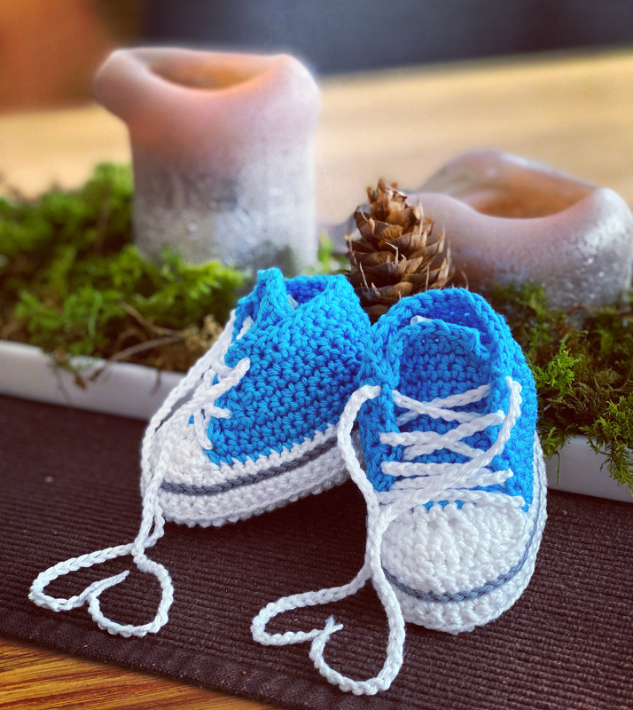 Häkelanleitung für Baby-Turnschuhe (#2)