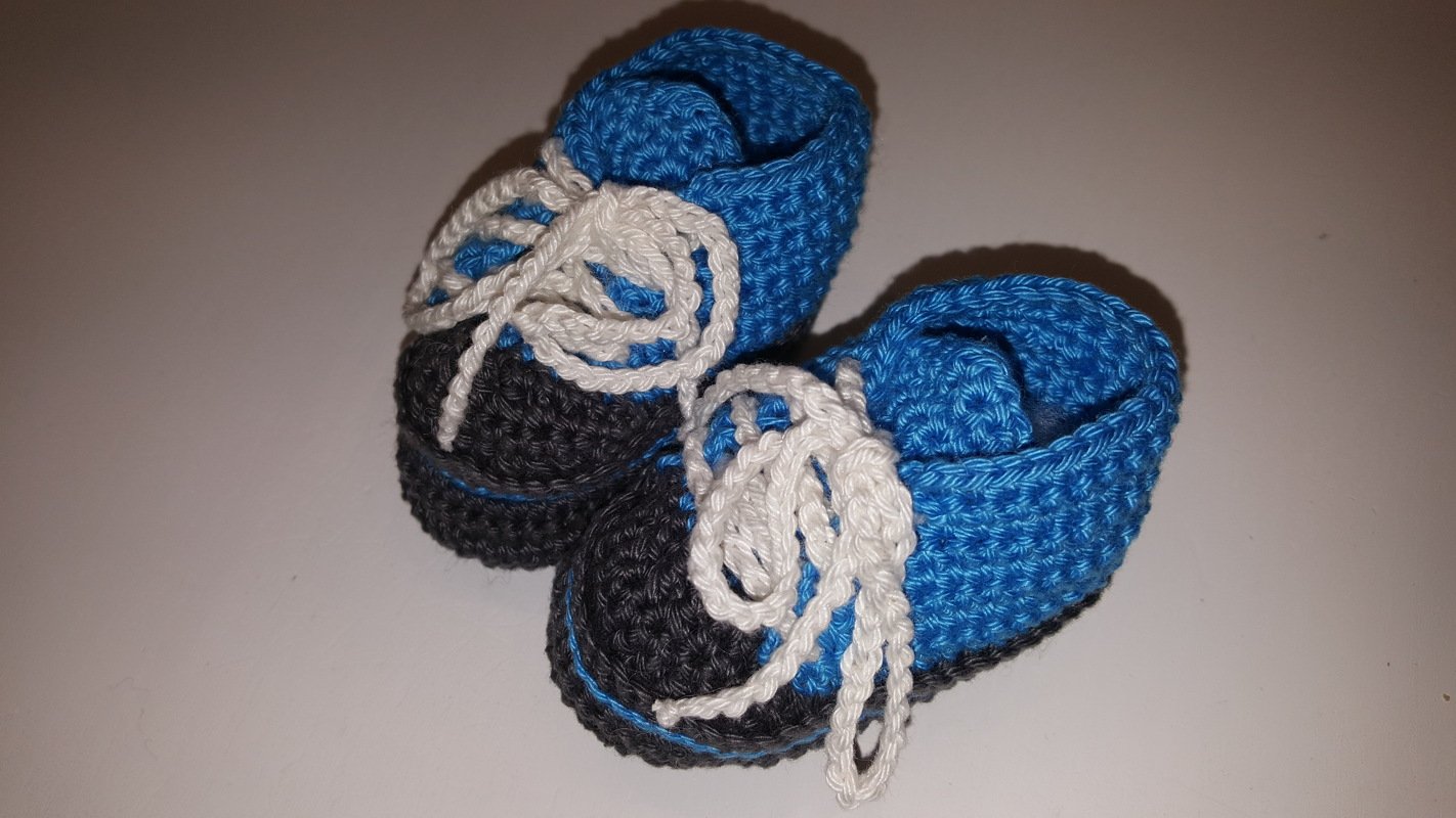 Häkelanleitung für Baby-Turnschuhe (#2)