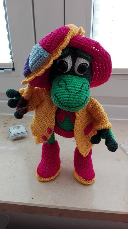 Gratis Häkelanleitung Wetterfroschdame Emelie