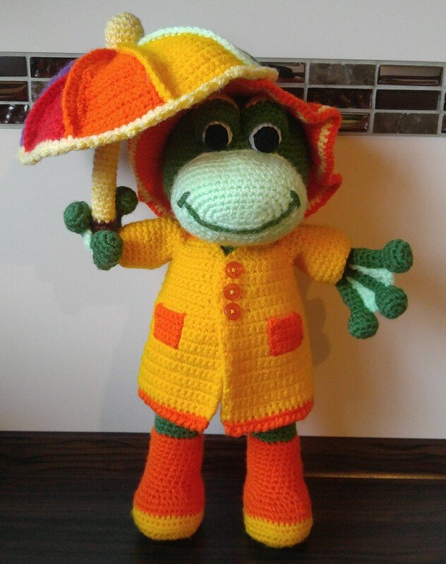 Gratis Häkelanleitung Wetterfroschdame Emelie