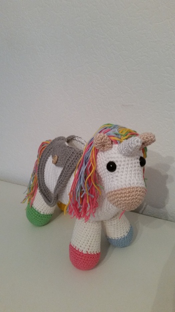 bin begeistert von der tollen Anleitung und habe es diesmal zum Einhorn gemacht.