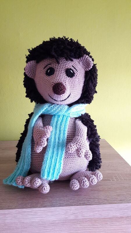 Hedgehog Malte Doorstopper crochet pattern