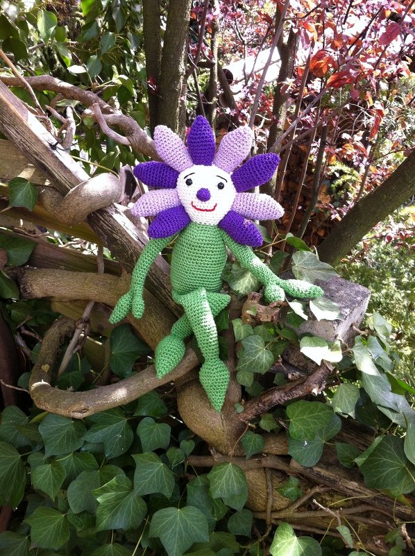 Häkelanleitung Blume Flora