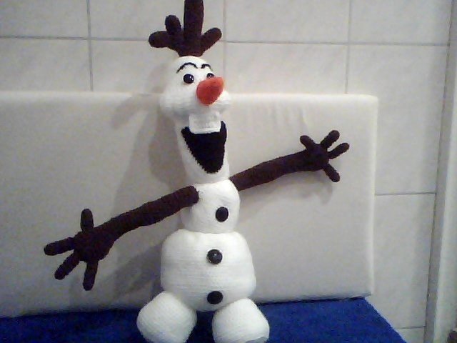 Häkelanleitung Olaf der Schneemann (47 cm)