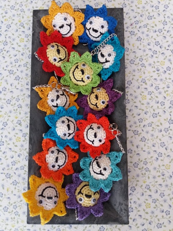 Schlüsselanhänger Sonne - Gute-Laune-Schlüsselanhänger