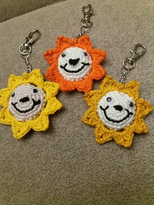 Schlüsselanhänger Sonne - Gute-Laune-Schlüsselanhänger