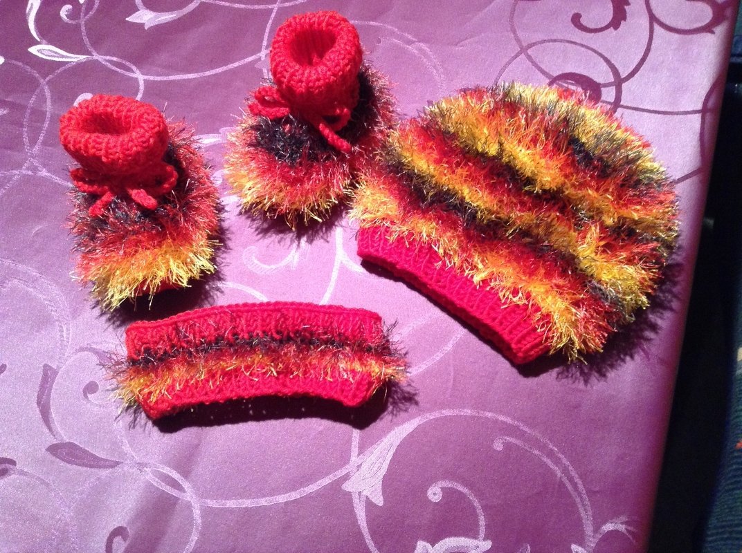 Strickanleitung Baby-Kuschelset, 4-teilig, ca. 3 - 9 Monate