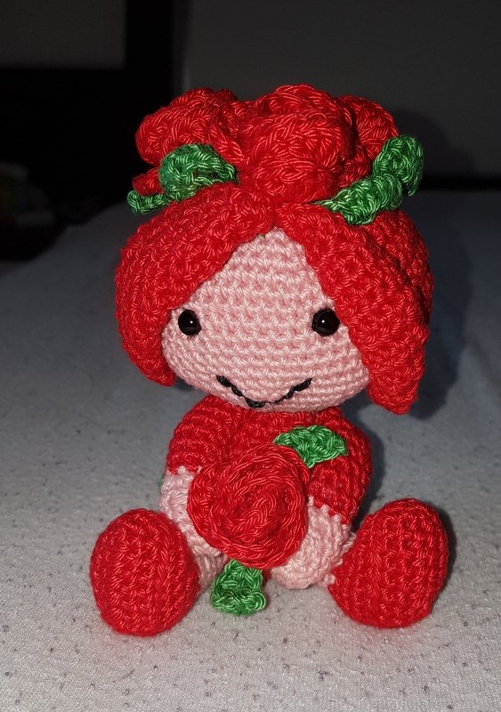 Blumenkind Rosenrot Häkelanleitung