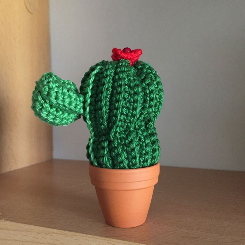Häkelanleitung Nadelkissen Amigurumi Kaktus