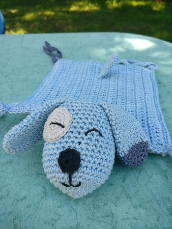 Mein erstes Schnuffzltuch und Amigurumi, hat alles super geklappt ;-)