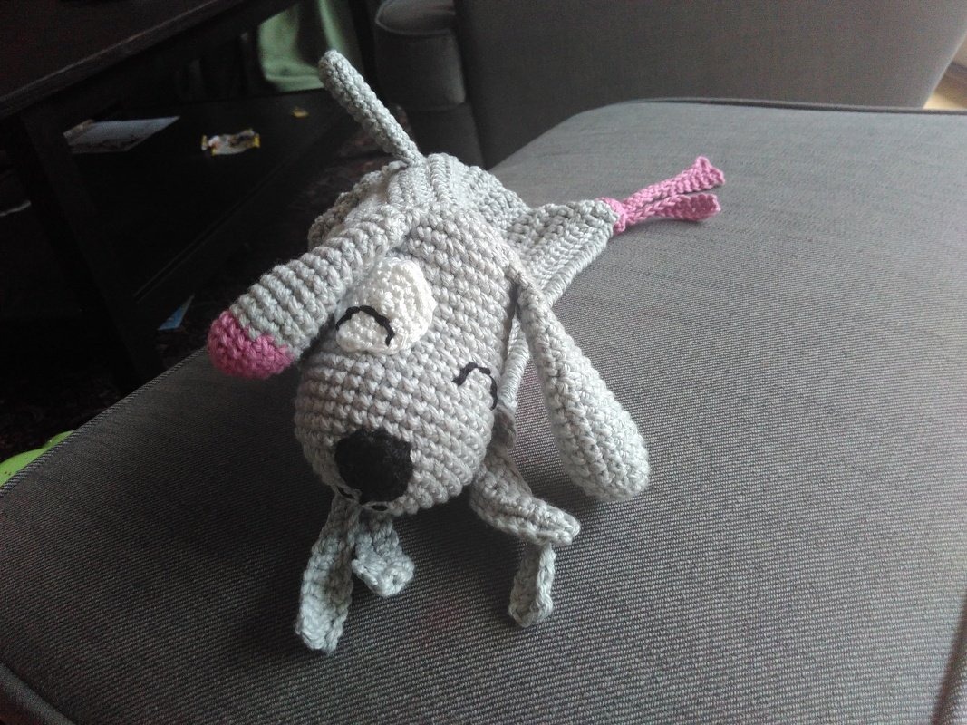 Häkelanleitung Schnuffeltuch Hund