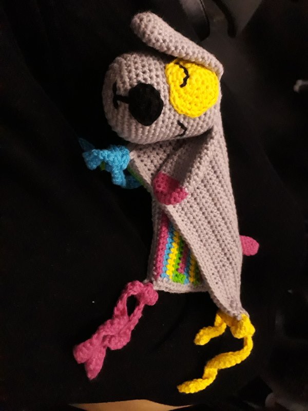 Häkelanleitung Schnuffeltuch Hund