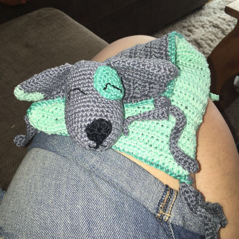 Häkelanleitung Schnuffeltuch Hund