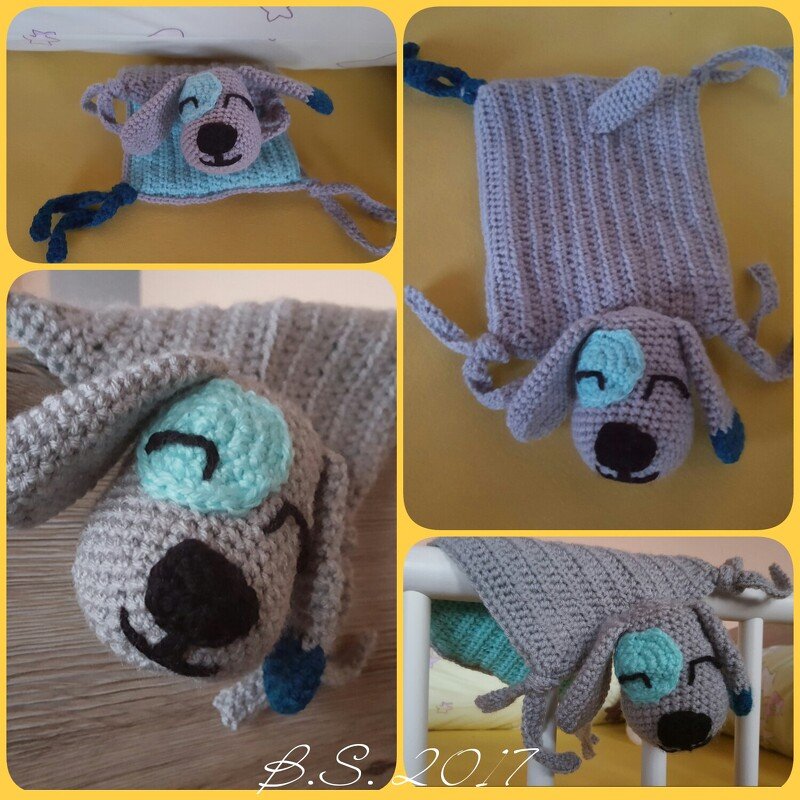 Häkelanleitung Schnuffeltuch Hund