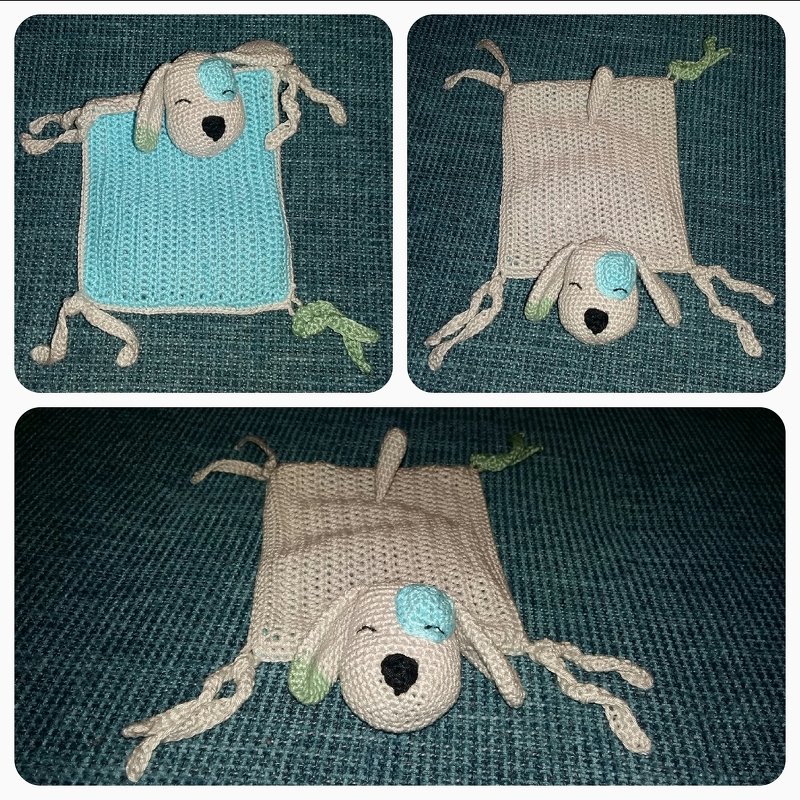 Häkelanleitung Schnuffeltuch Hund