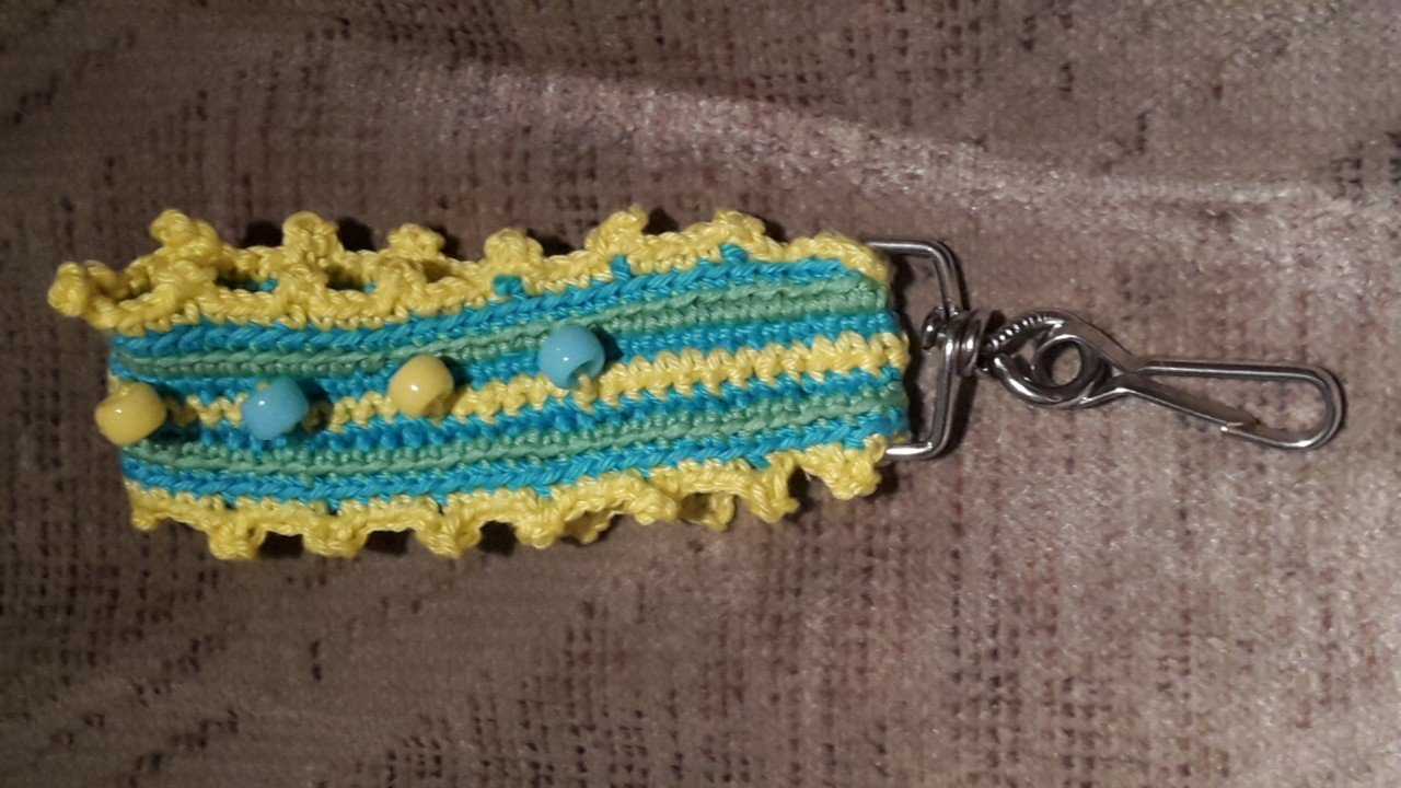 Schlüsselband gehäkelt