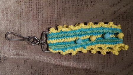 Schlüsselband gehäkelt