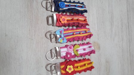Schlüsselband gehäkelt