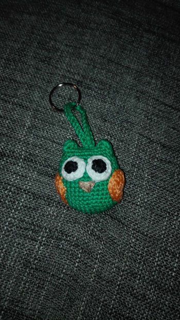 Das ist meine Eule nach der Anleitung. Es ist einfach und toll erklärt und beschrieben.