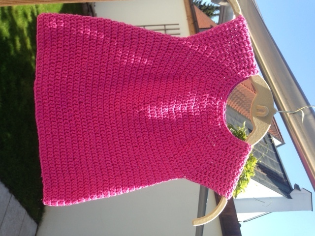 Ballonkleid häkeln Kleidchen mit Schleife Kleid