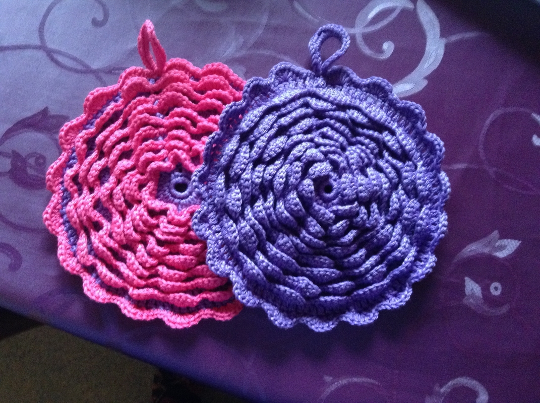 Häkelanleitung - Topflappen Vintage