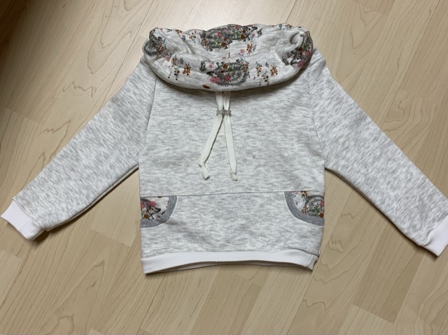 Xini Mini *** E-Book PDF-Datei Kinder Hoodie mit Kragen Kapuze Nähanleitung mit Schnitt 8 Doppelgrößen 68/74 bis 152/158 viele Varianten