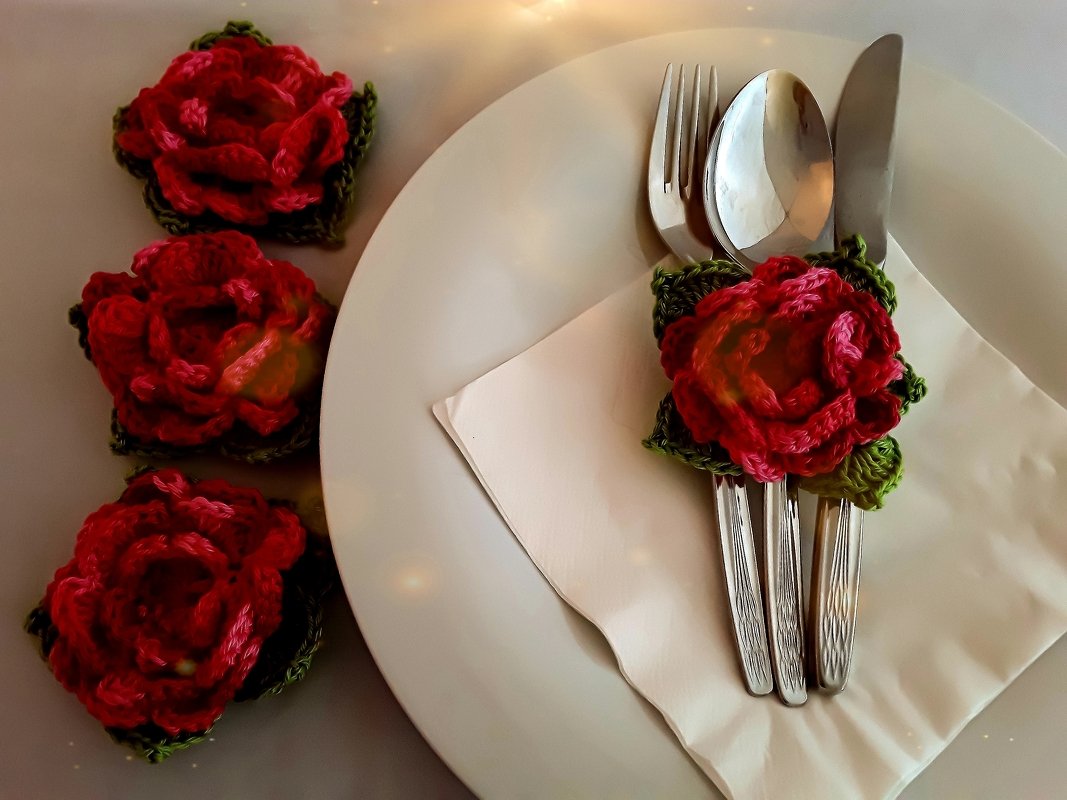 Häkelanleitung - Bestecktasche Seerose LUCIE – No.143