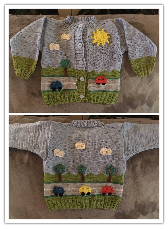 Strickanleitung Babyjacke in 4 Größen - Auf der Landstrasse