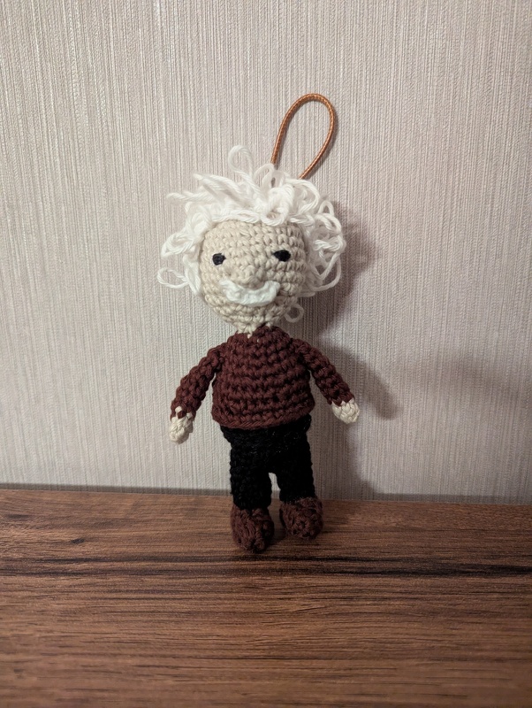Häkelanleitung Albert Einstein
