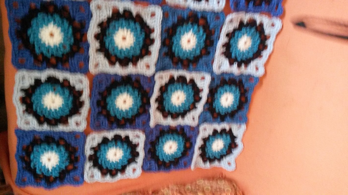 Granny-Squre 'Blume' - H&auml;kelanleitung mit H&auml;kelschrift