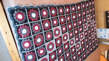 Granny-Squre 'Blume' - H&auml;kelanleitung mit H&auml;kelschrift