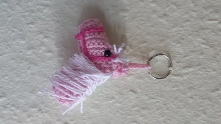 Schlüsselanhänger - Taschenbäumler - Pferdekopf Häkelanleitung