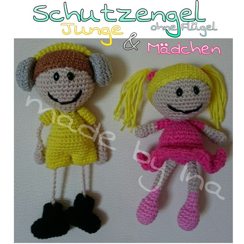 Schutzengelchen Mädls -- Häkelanleitung von Haekelkeks®