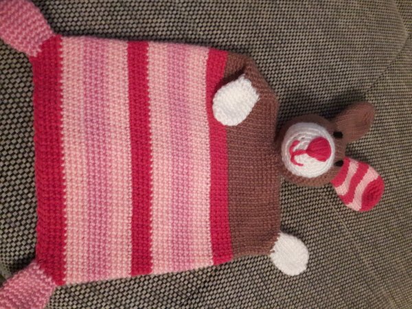 Häkelanleitung Schmusetuch Hase