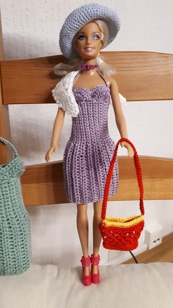 Spar-Set: 6 Häkelanleitungen Puppenkleidung Serie &quot;Schick &amp; figurbetont&quot;