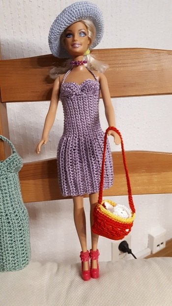 Spar-Set: 6 Häkelanleitungen Puppenkleidung Serie &quot;Schick &amp; figurbetont&quot;