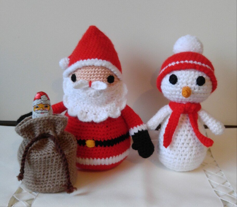 Häkelanleitung Weihnachts-Manni