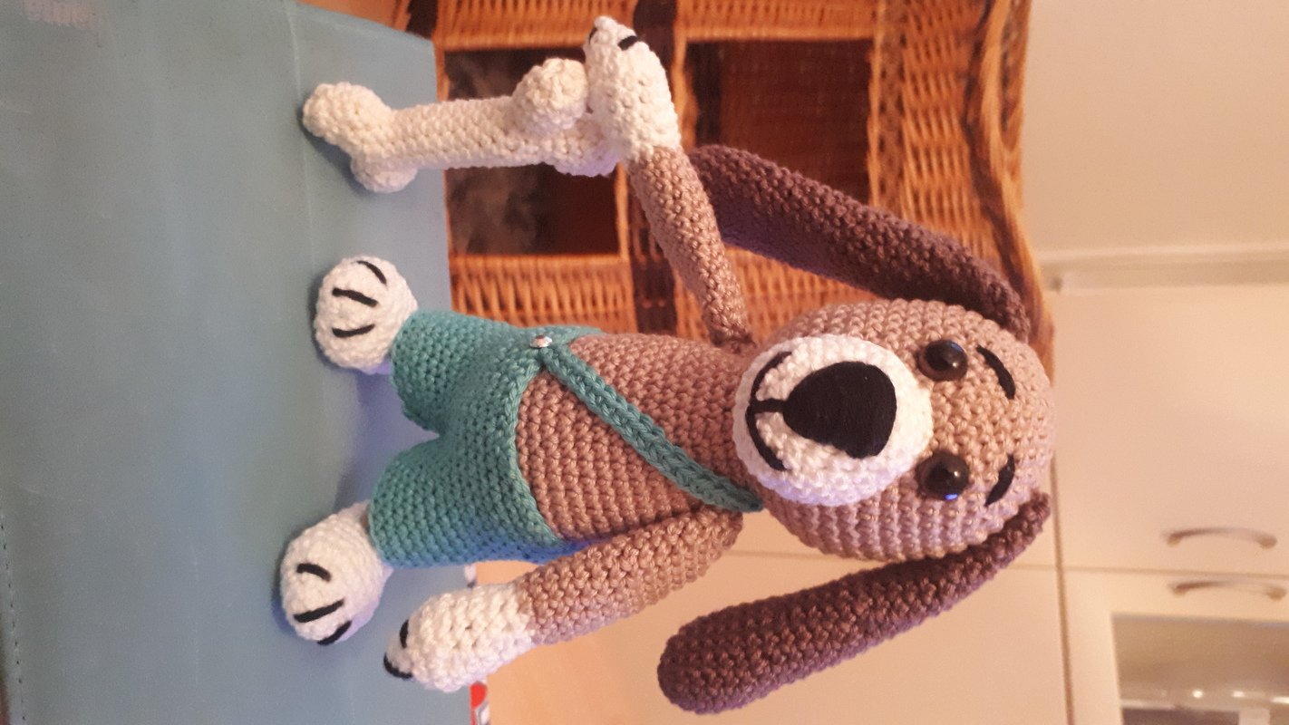 Häkelanleitung Hund Waldemar