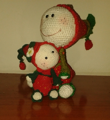 Papa Tropfi mit Töchterchen