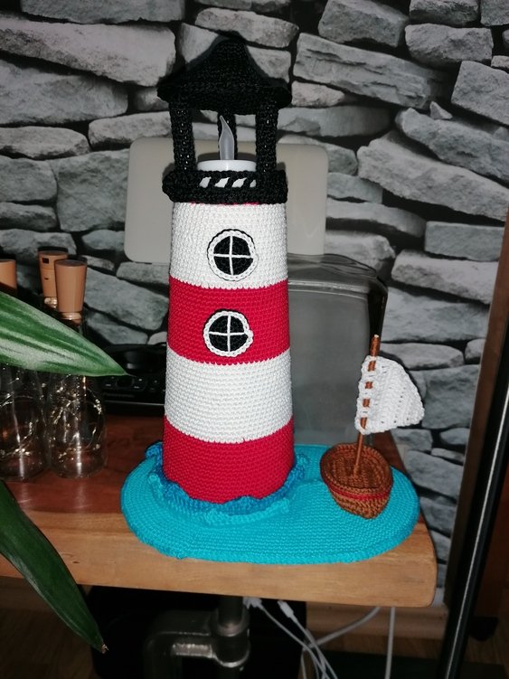 Leuchtturm Mit Boot