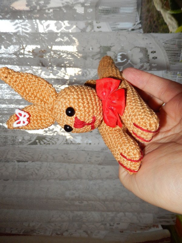 Dekofigur "liegender Hase", Gr. ca. 16 cm