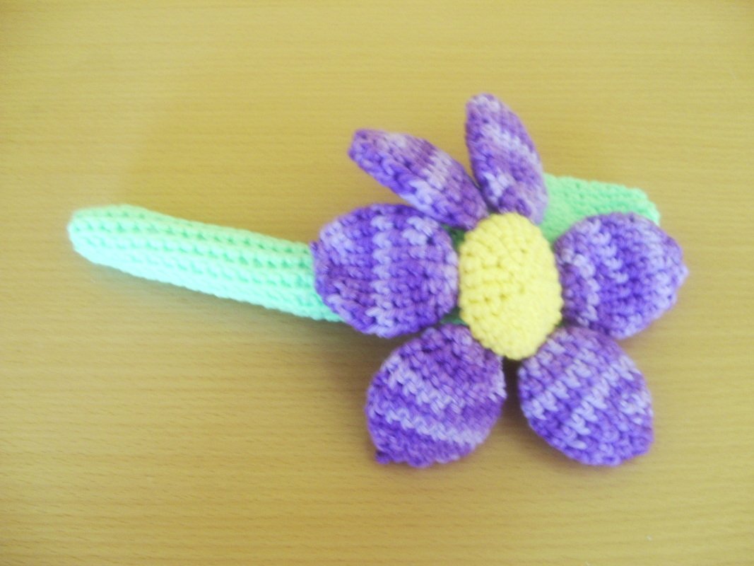 Blume mit Stiel - PDF Häkelanleitung 