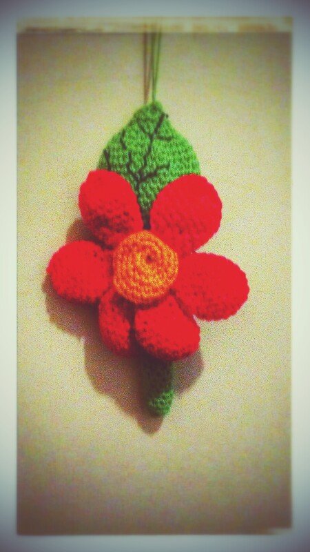 Blume mit Stiel - PDF Häkelanleitung 