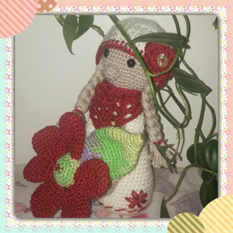 Blume mit Stiel - PDF Häkelanleitung 