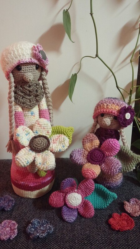 Blume mit Stiel - PDF Häkelanleitung 