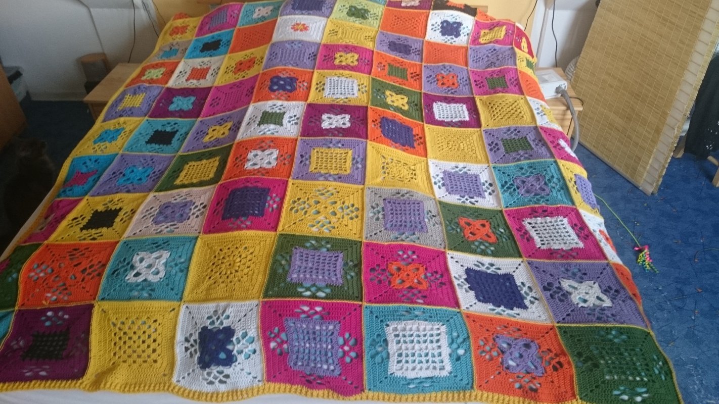 Häkelanleitung Granny - Gittermuster