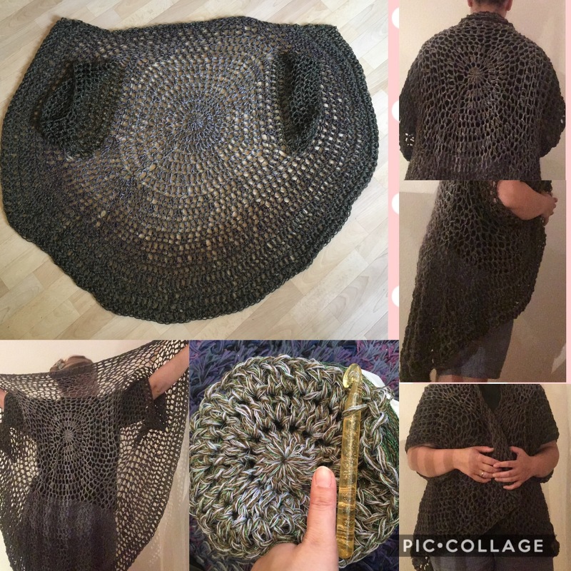 Kreisjacke "Jumbo" , in 2-3 Tagen gehäkelt !